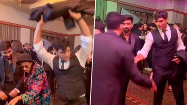 Neeraj Chopra Viral Dance Video: Indian Javelin Star Shakes His Legs to Harrdy Sandhu's 'Bijlee Bijlee' at Indian Sports Honours 2023